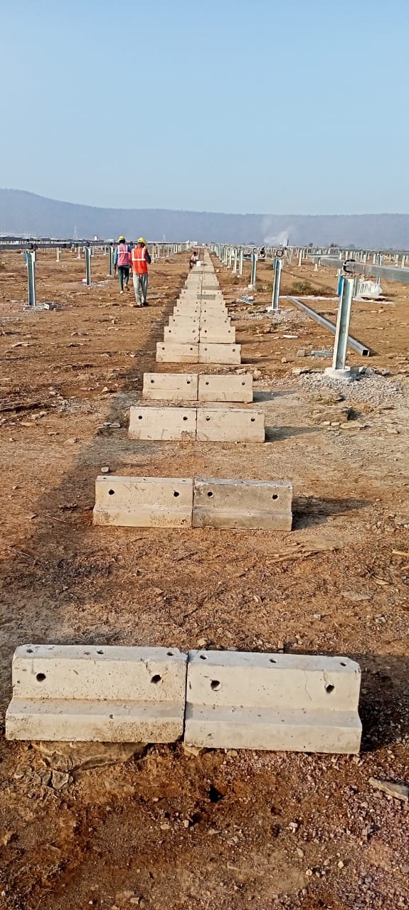 Solar plant field installation